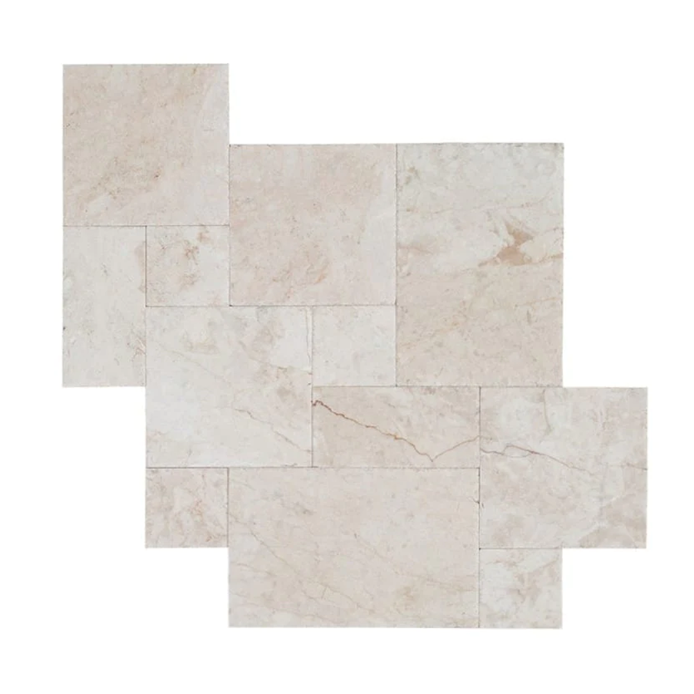 Cappuccino Beige Versailles Pattern Marble Tile
