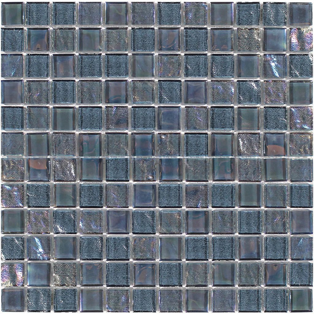 Aquatica Moonstone 1"x1" Linear Glass Mesh Tile 11.75"x11.75" - Treasure Collection