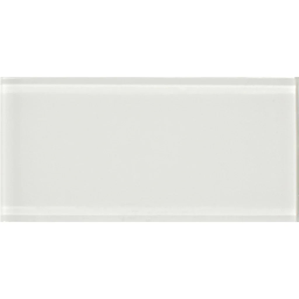 Aquatica Pure White Glass Tile 3"x6"