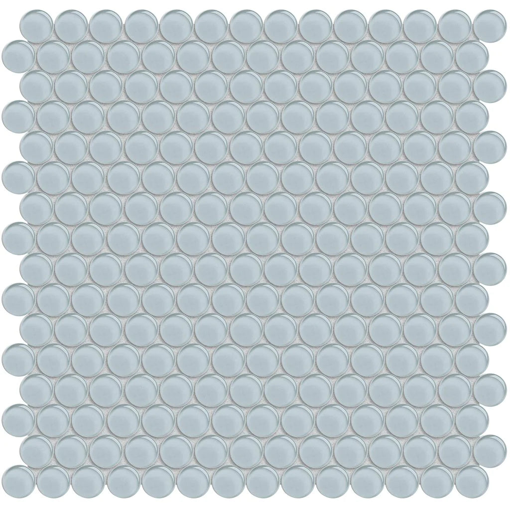 Aquatica Penny Round Skylight Glass Mosaic Tile 11.50"x11.75" - Element Collection