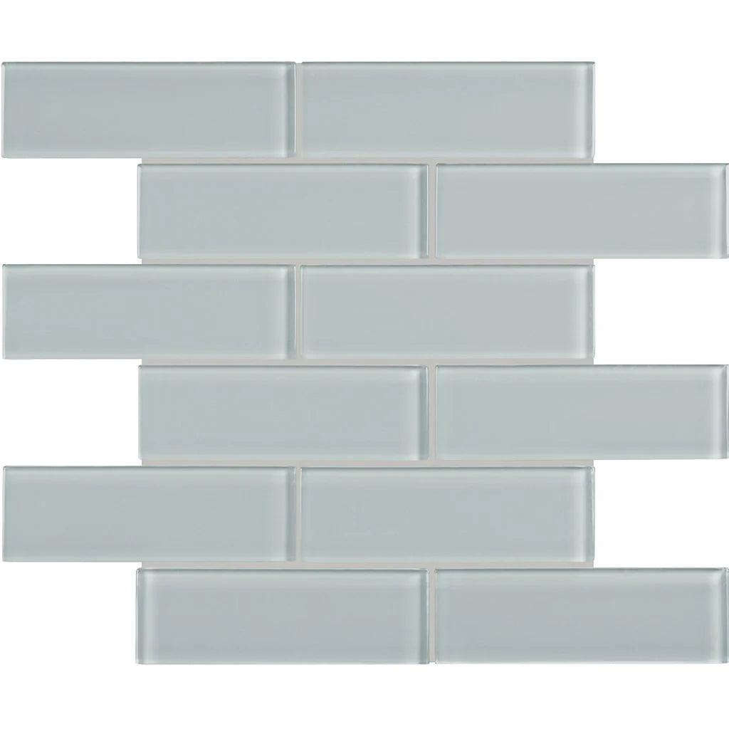 Aquatica Cloud Brick Look Glass Tile 11.75"x11.75" - Element Collection