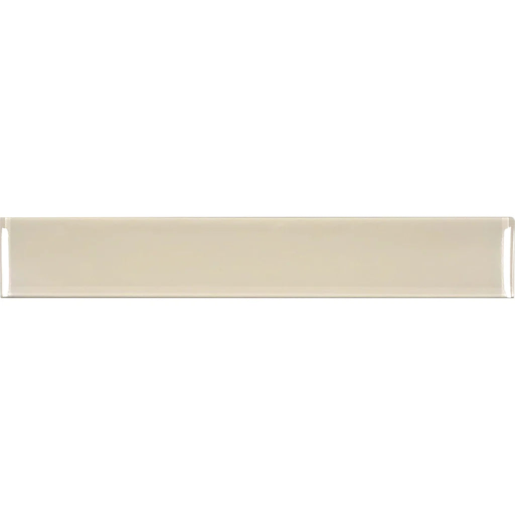 Aquatica Ivory Glossy Glass Tile 2"x12" - Earth Collection