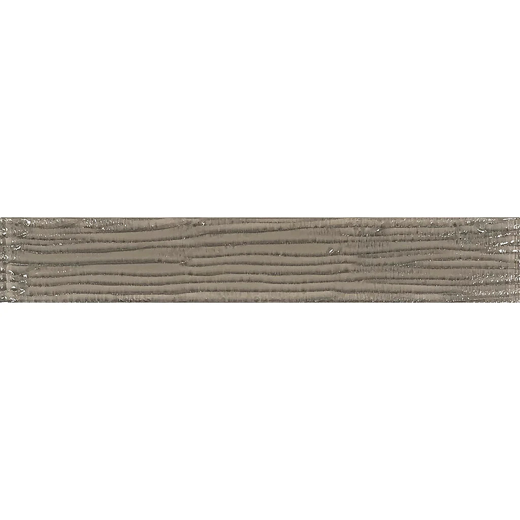 Aquatica Taupe Bamboo Glass Tile 2"x12" - Earth Collection