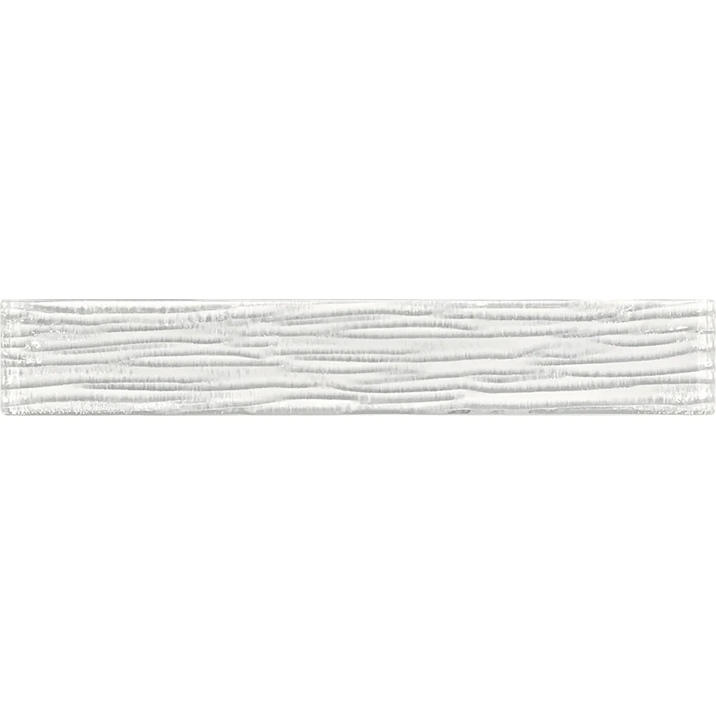Aquatica Snow Bamboo Glass Tile 2"x12" - Earth Collection