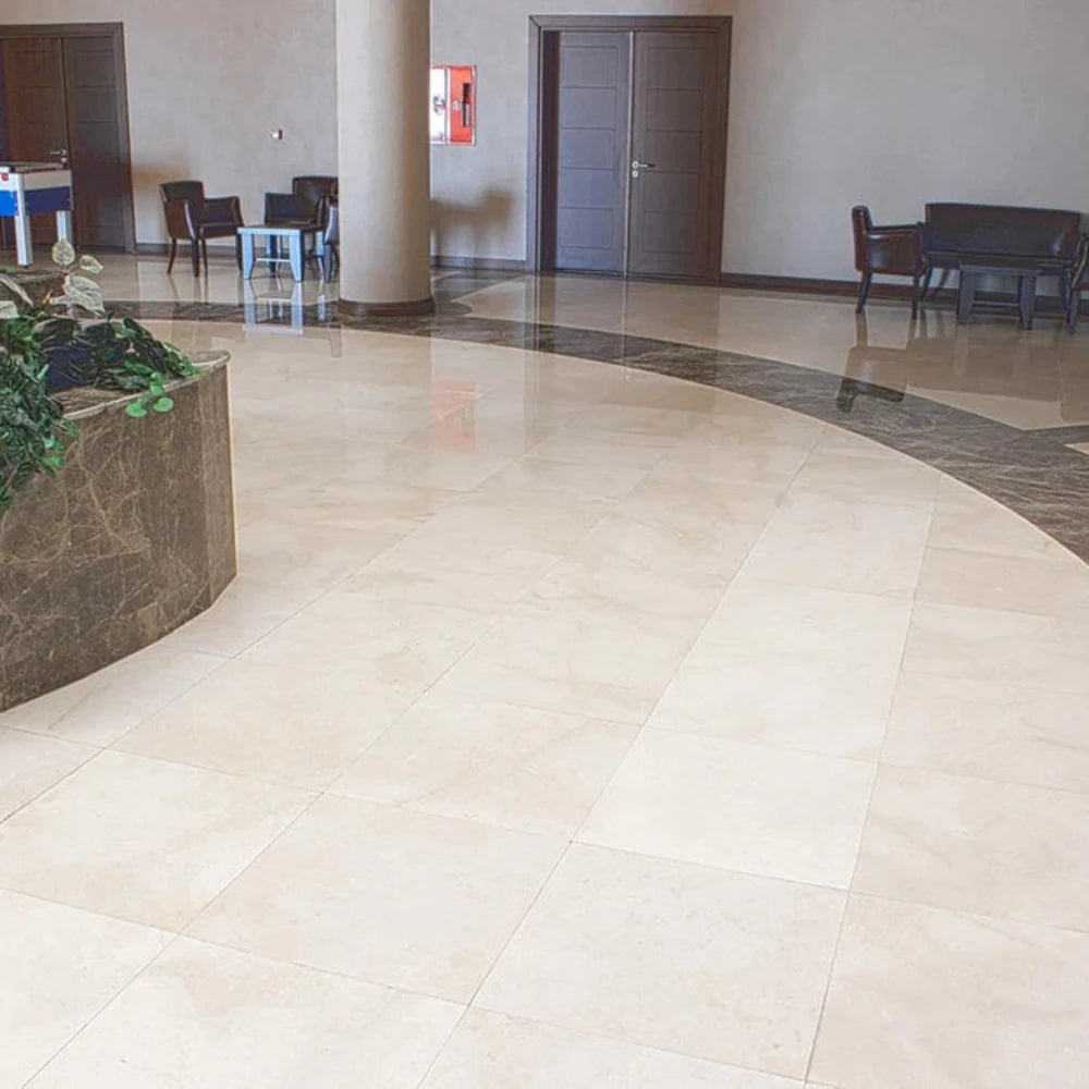 Light Pearl Beige Marble Floor and Wall Tile Polished
