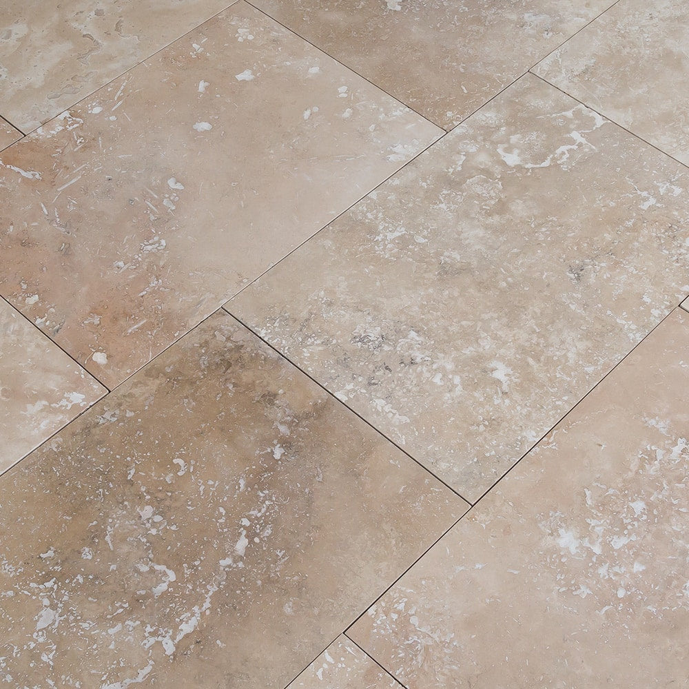 Classic Rustic Beige Travertine Tile