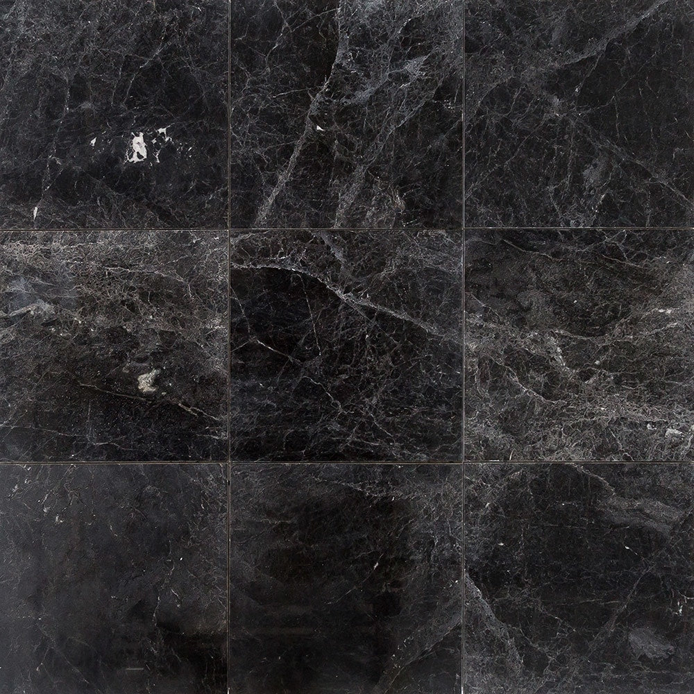 Sirius Black Marble Tiles - Polished - EB - SMP