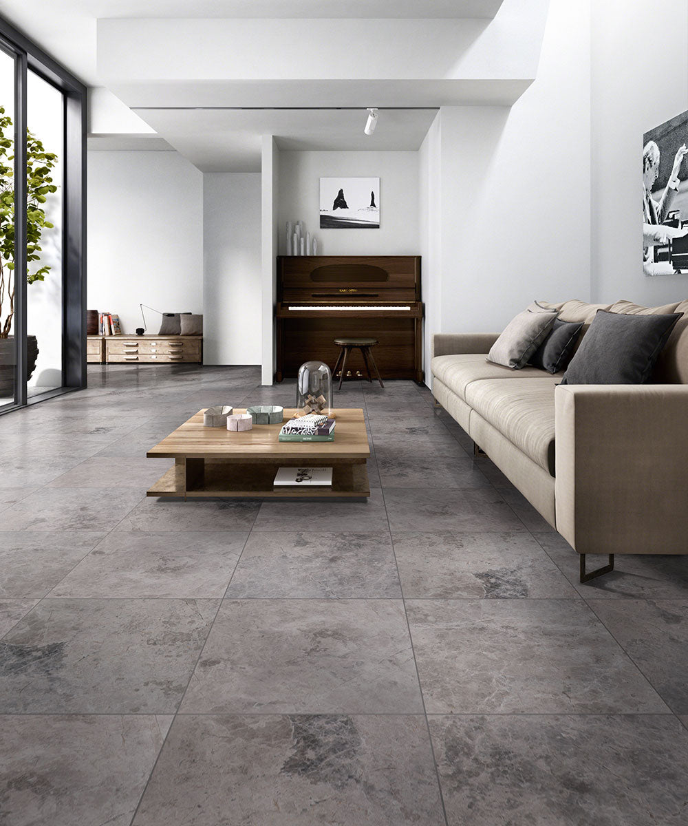MSI Tundra Gray Polished Marble Wall and Floor Tile