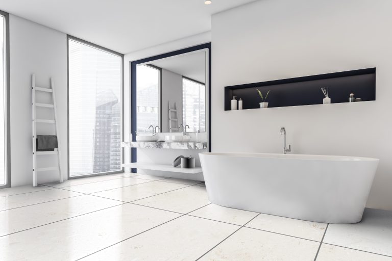 Myra White Limestone Tile Brushed