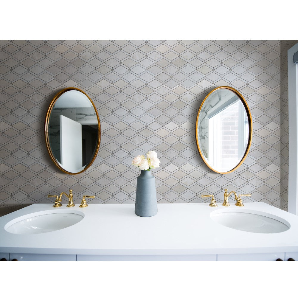 Diamond Beige Marble and Dolomite Mosaic Tile