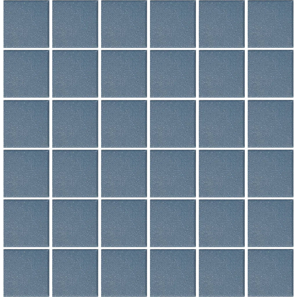 Aquatica Blue 2"x2" Porcelain Mosaic Pool Tile 12"x12" - Unglazed Collection