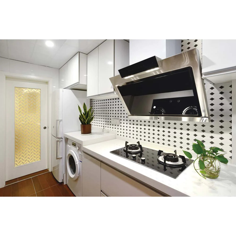 MSI White & Black Glossy Octagon Porcelain Mosaic Tile - Domino Collection