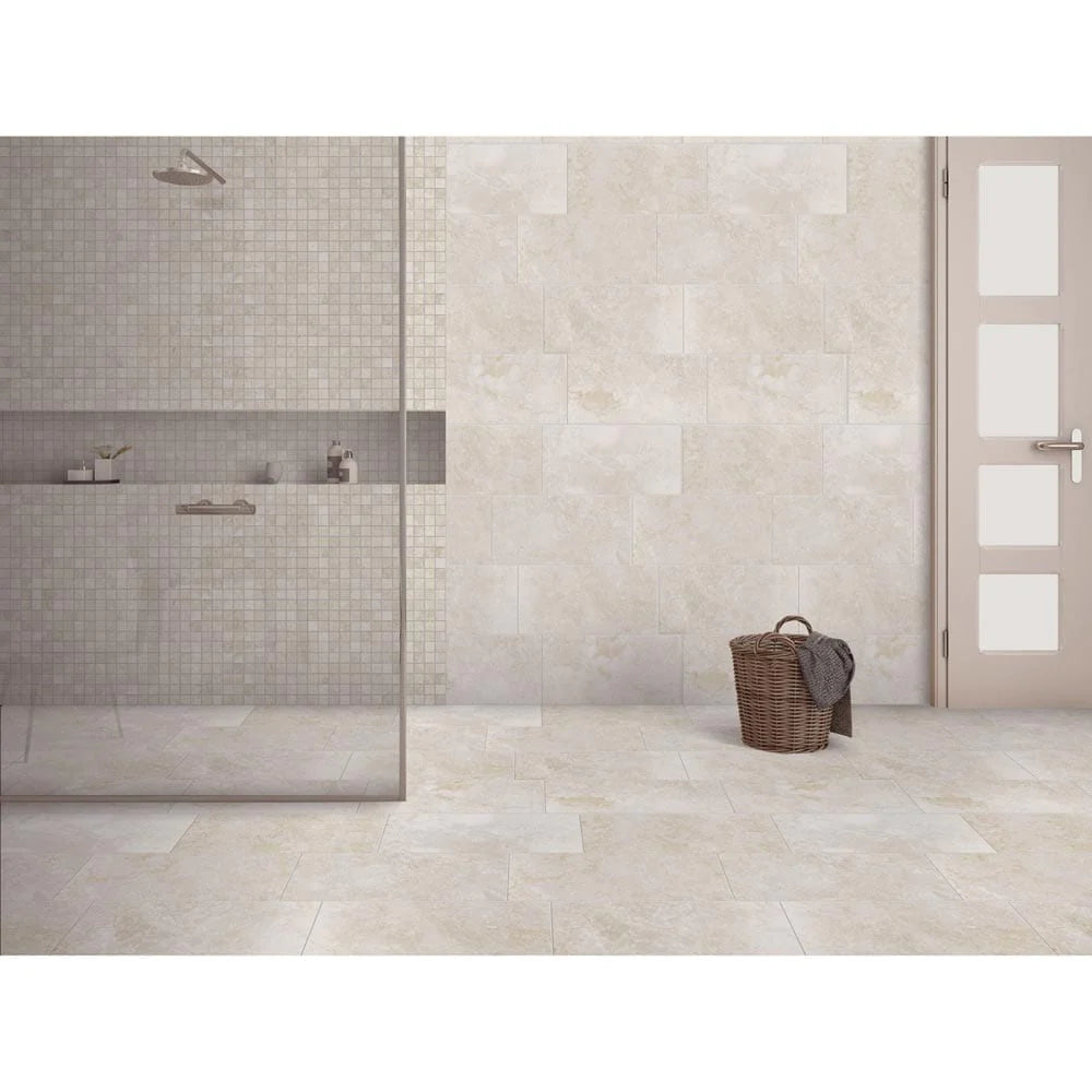 MSI Ansello Ivory Mosaic Ceramic Wall and Floor Tile