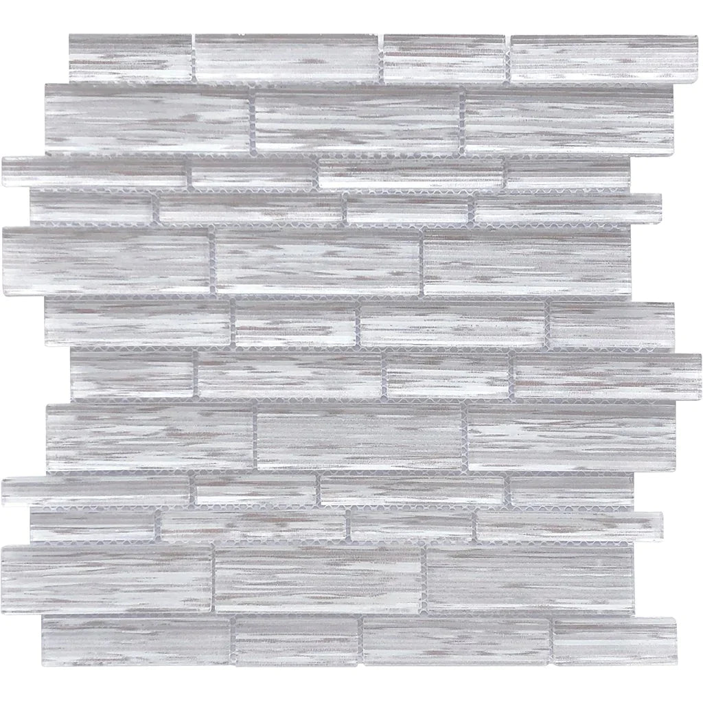 Aquatica Coral Cay Multi Linear Glass Mosaic Tile 12"x12" - Altona Collection