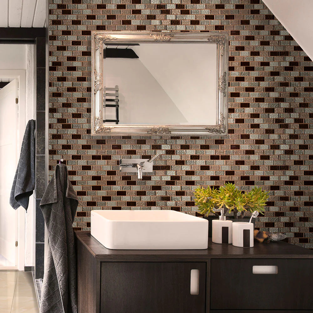 MSI Ayres Blend Glass Mosaic Tile 12"x12"