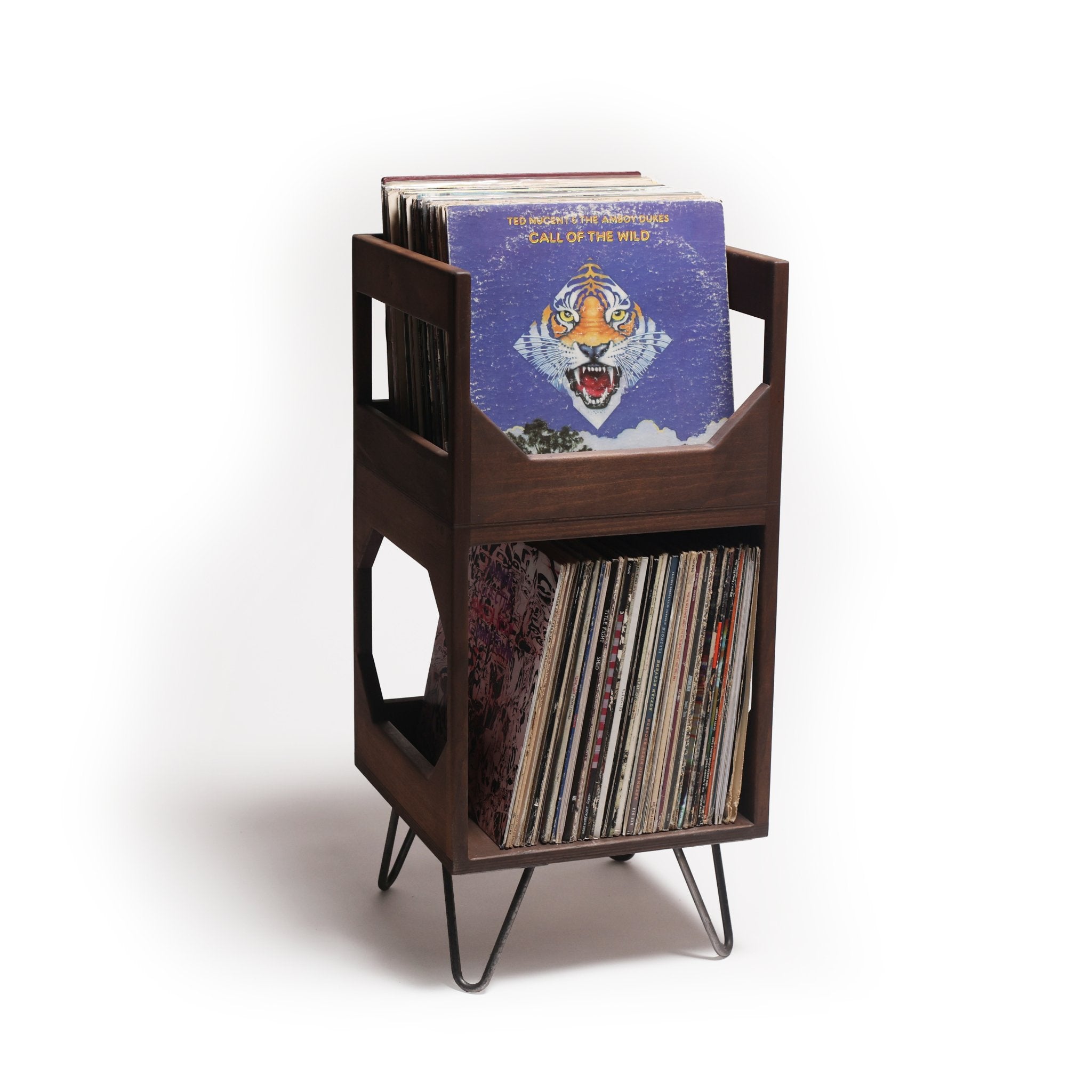 The Jr Deluxe: Compact Vinyl Record Storage Solution