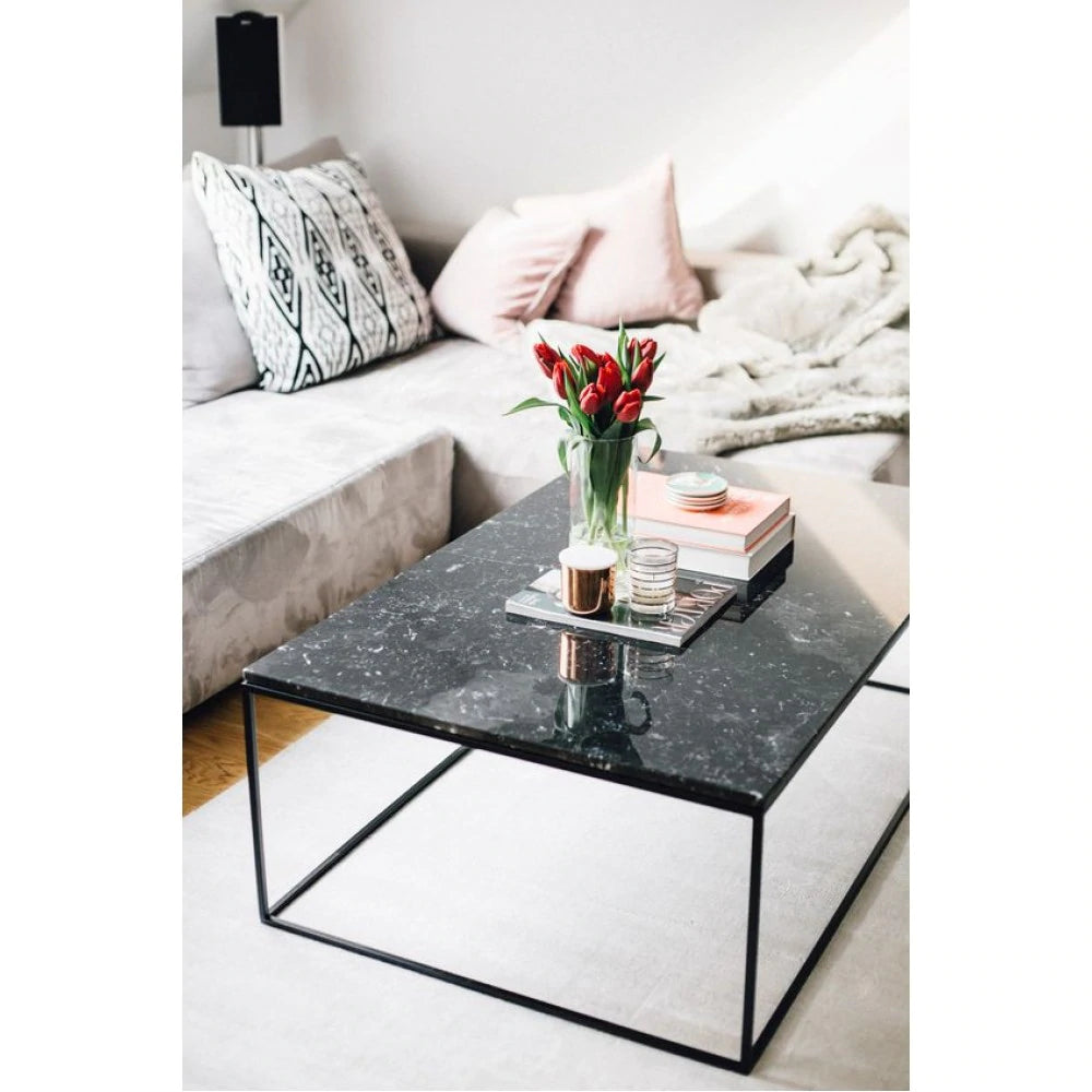 Toros Black Marble Coffee Table Rectangular