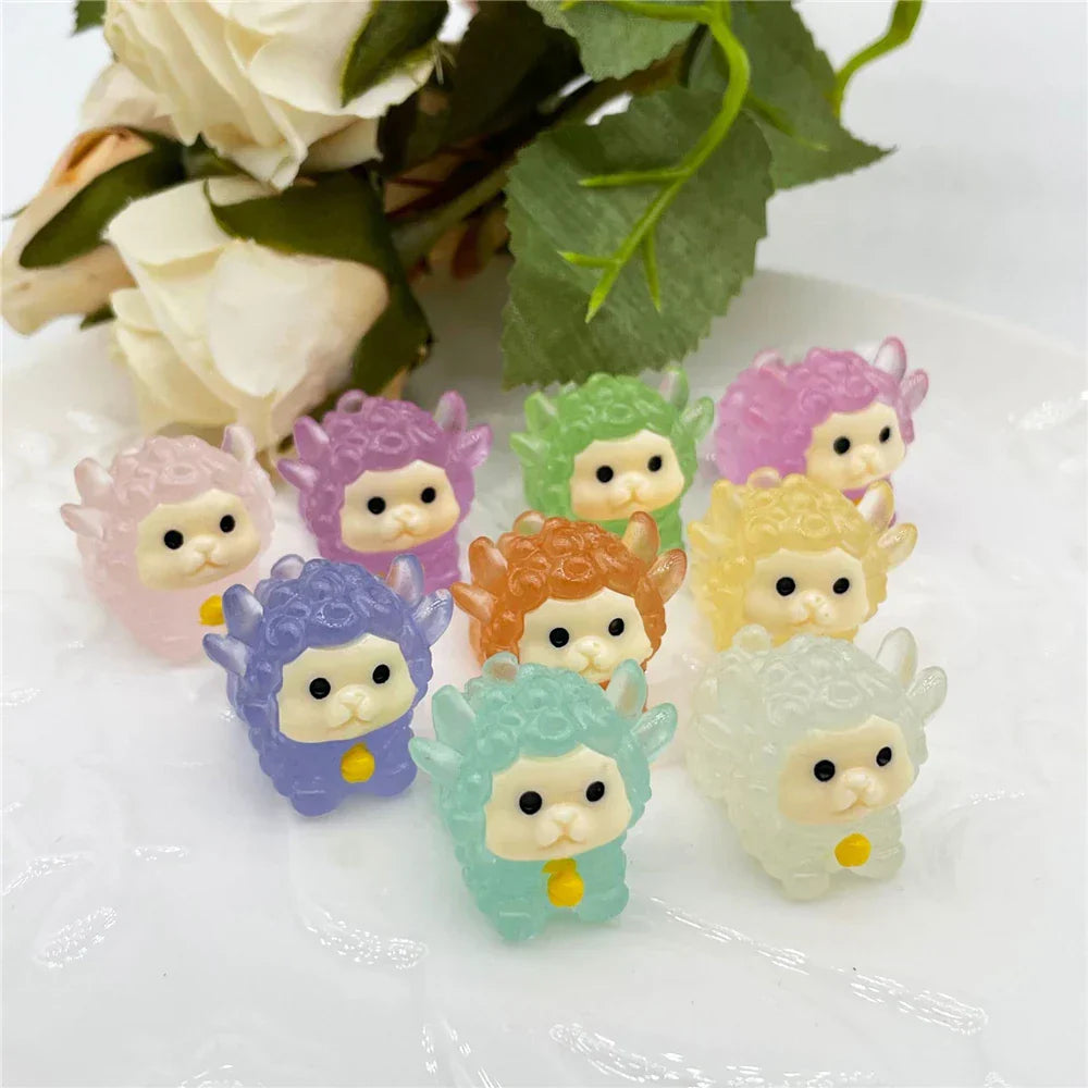 GobekUsa Kawaii Miniature Animal Figurines for Home Decor and Bookshelf Accessories