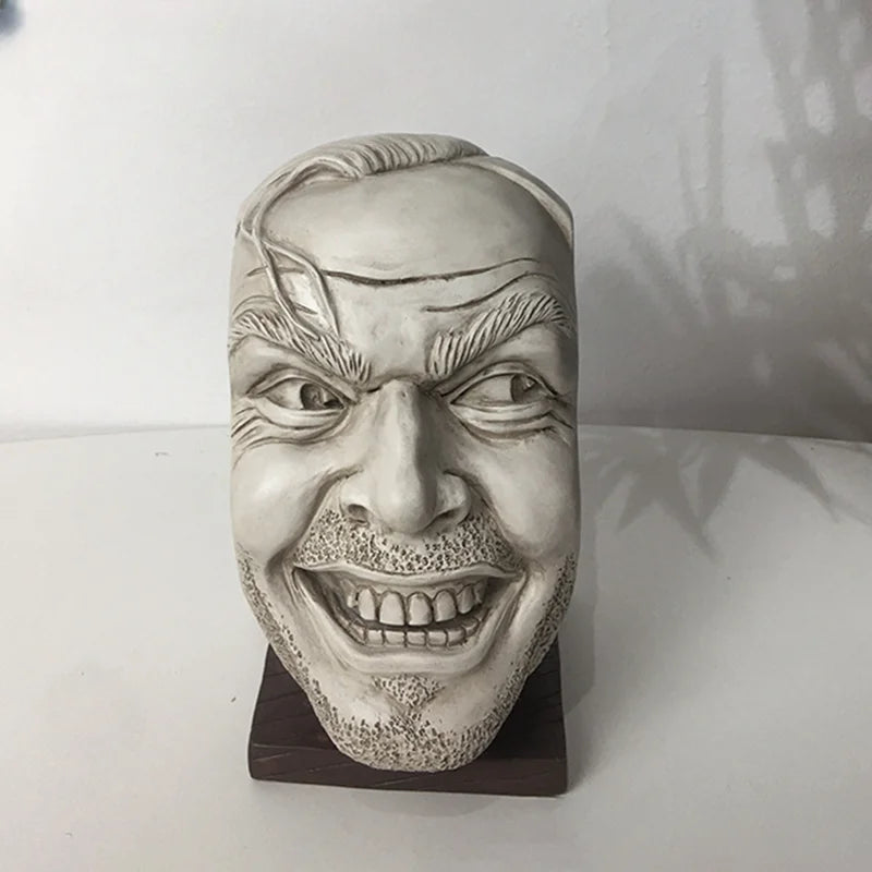 GobekUsa Johnny Statue Bookshelf Bookend Funny-face Home Decoration Desktop Ornament