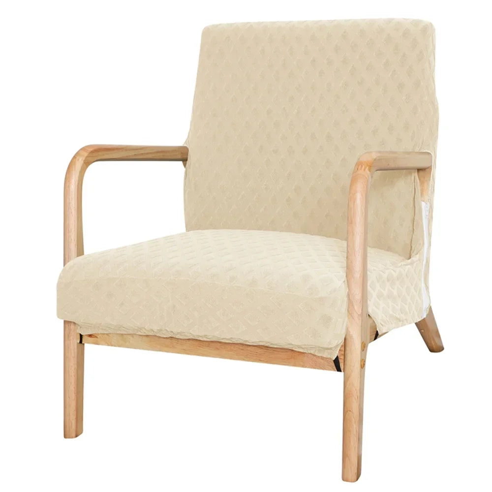 GobekUsa Jacquard Elastic Seat Cover for Dining Room & Office Chairs