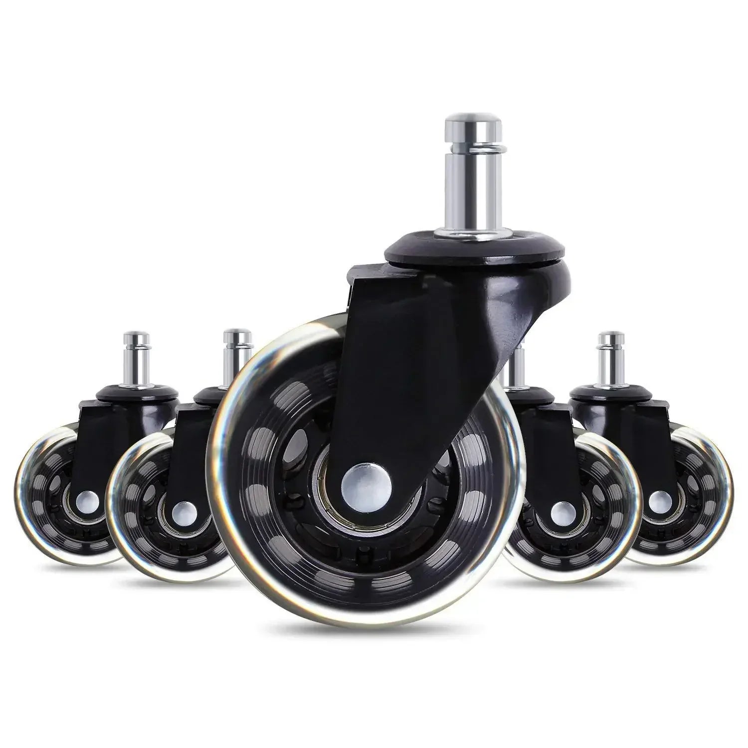 GobekUsa 3 Inch Rotatable Heavy Duty Soft Safety Office Chair Caster Roller