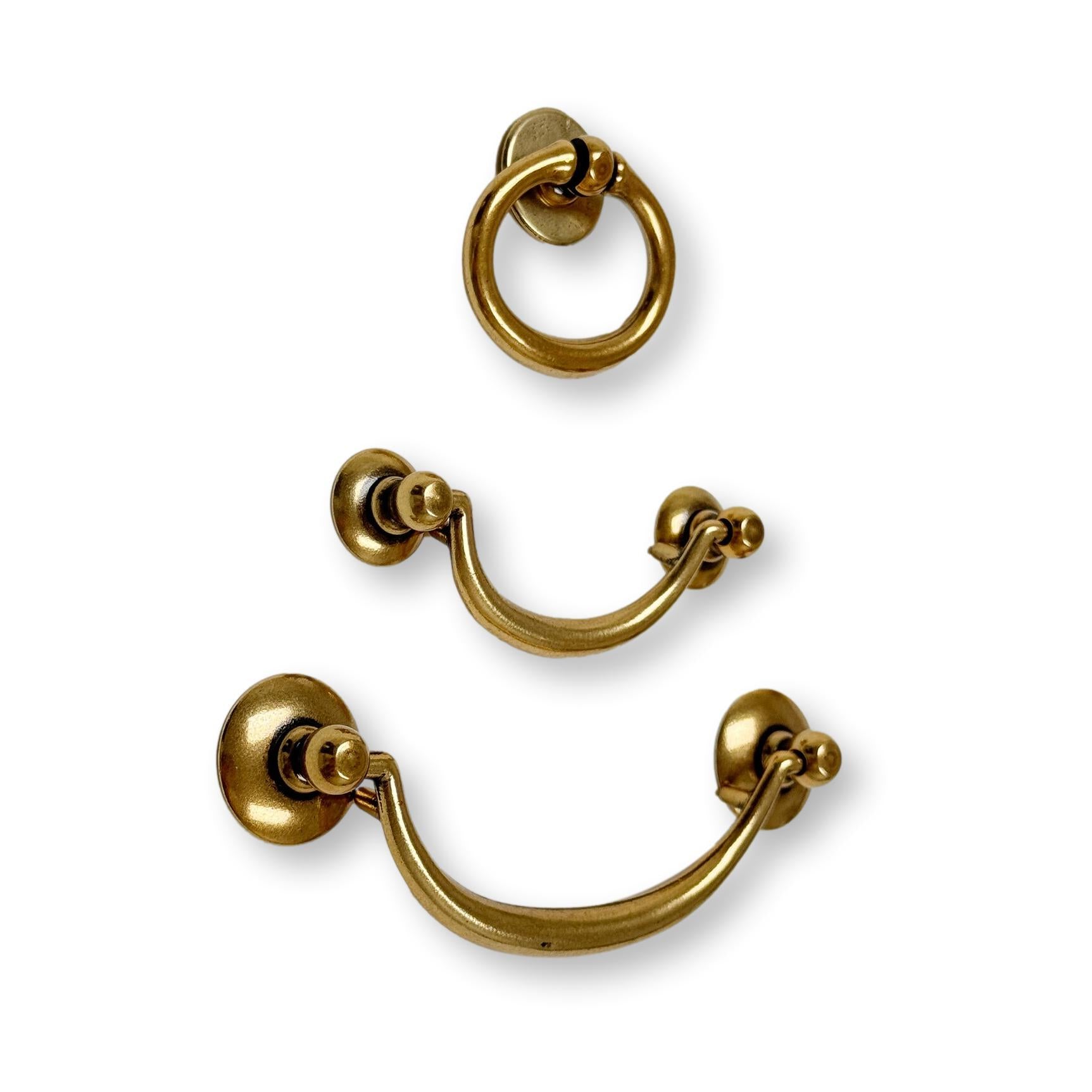 Ring Pulls "Sicily" Bail Antique Brass Hardware