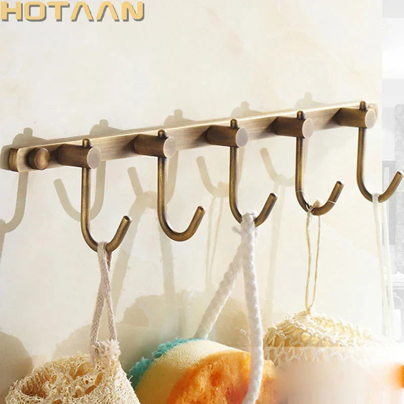 GobekUsa Antique Brass Robe Hook, Bathroom Hardware for Stylish Organization