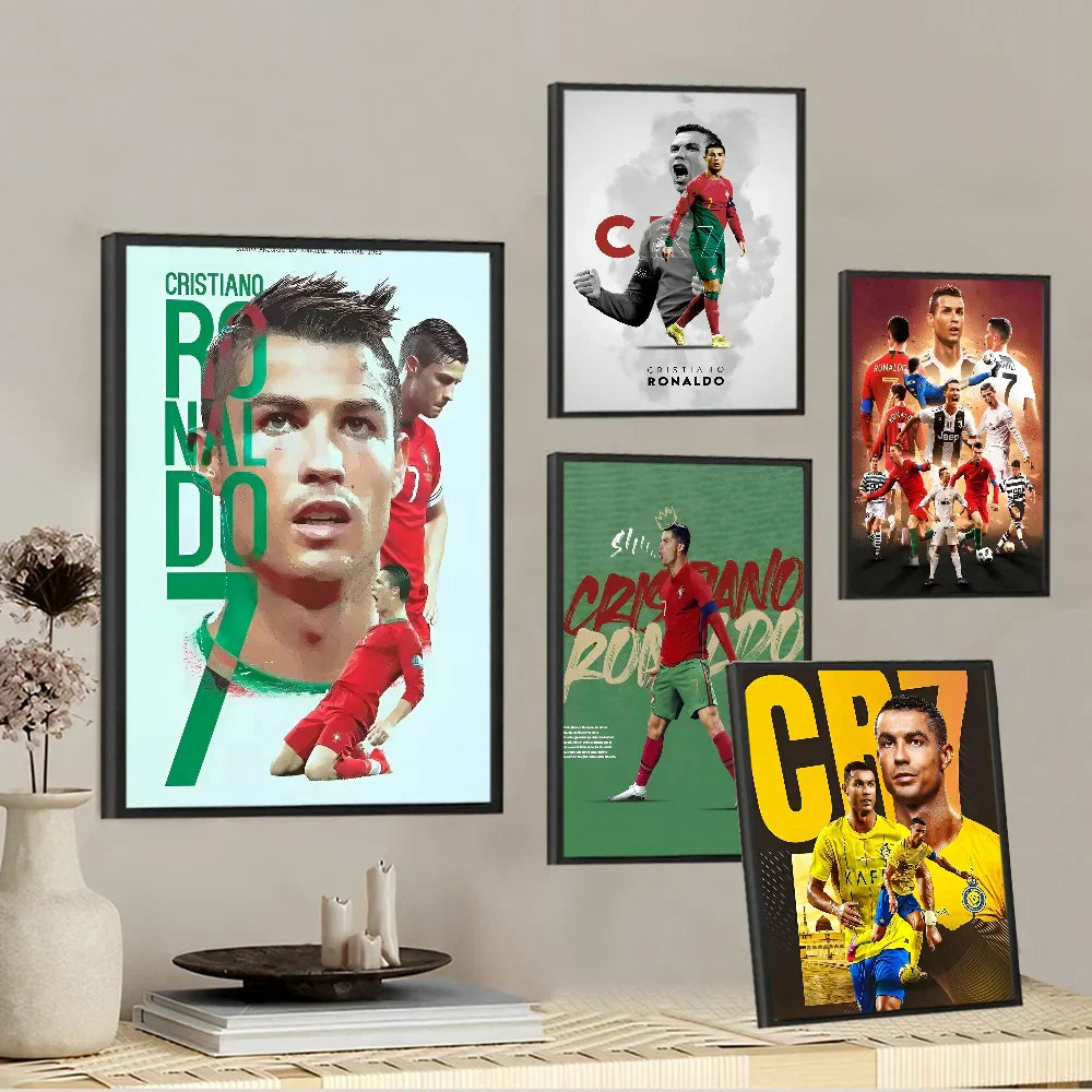 GobekUsa CR7 Self-Adhesive Art Poster for Home Decor