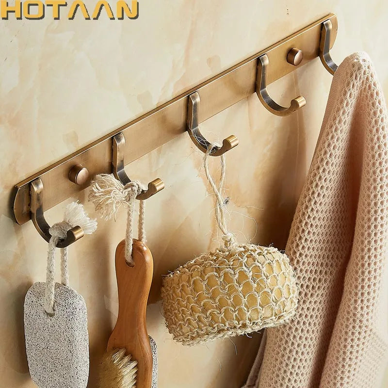 GobekUsa Antique Black Robe Hook, Brass Finish Bathroom Hardware, Wall Hook, Clothes Hook.