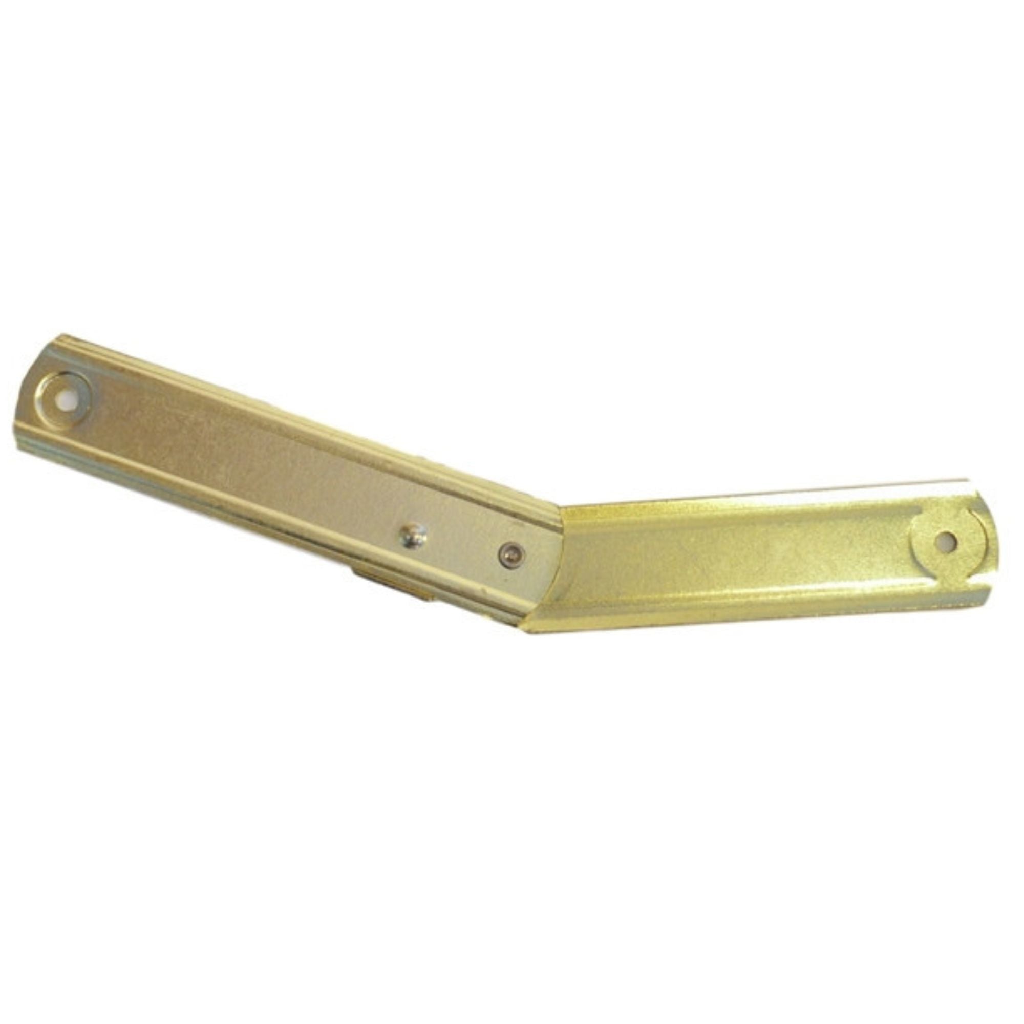 Brass Trunk Lid Stay Brass Plated Steel, 1" x 8" Open, Mounting Hardware Not Included