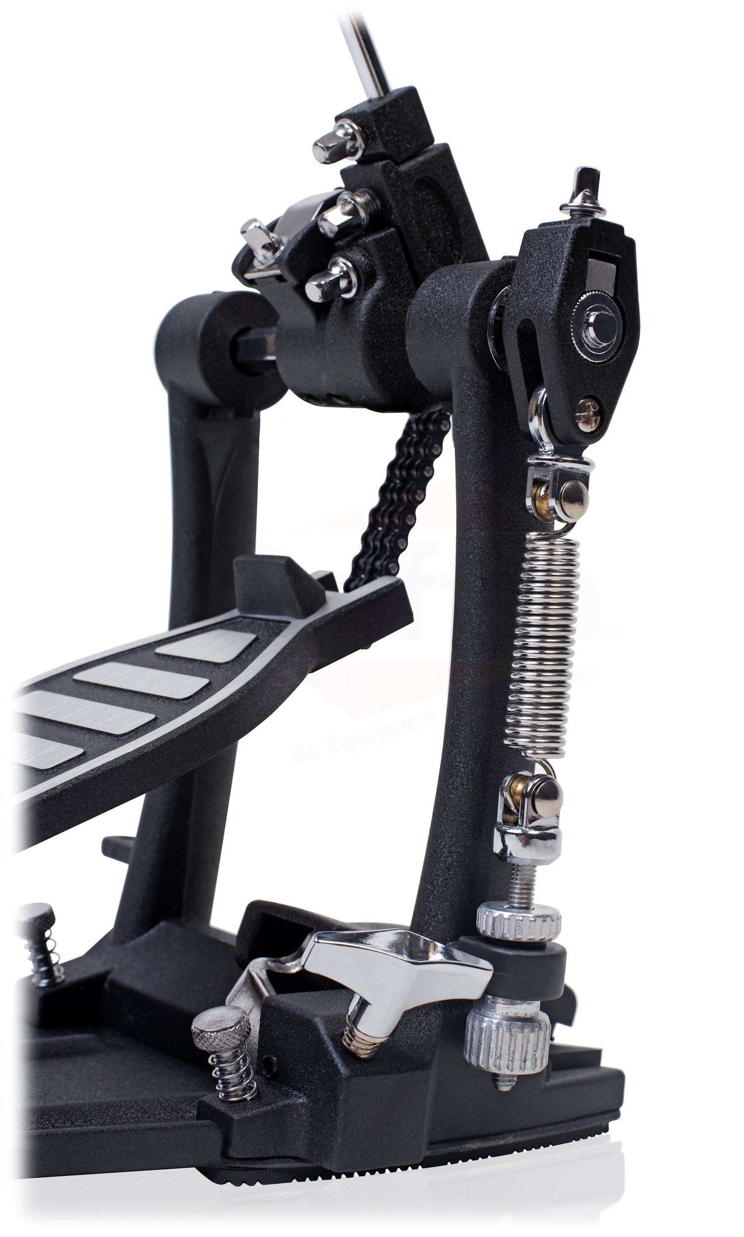 Drum Hardware Pack Complete 6 Piece Set by GRIFFIN - Full Size Percussion Stand Kit with Snare, Hi-Hat, Cymbal Boom, Throne Stool & Single Kick Pedal