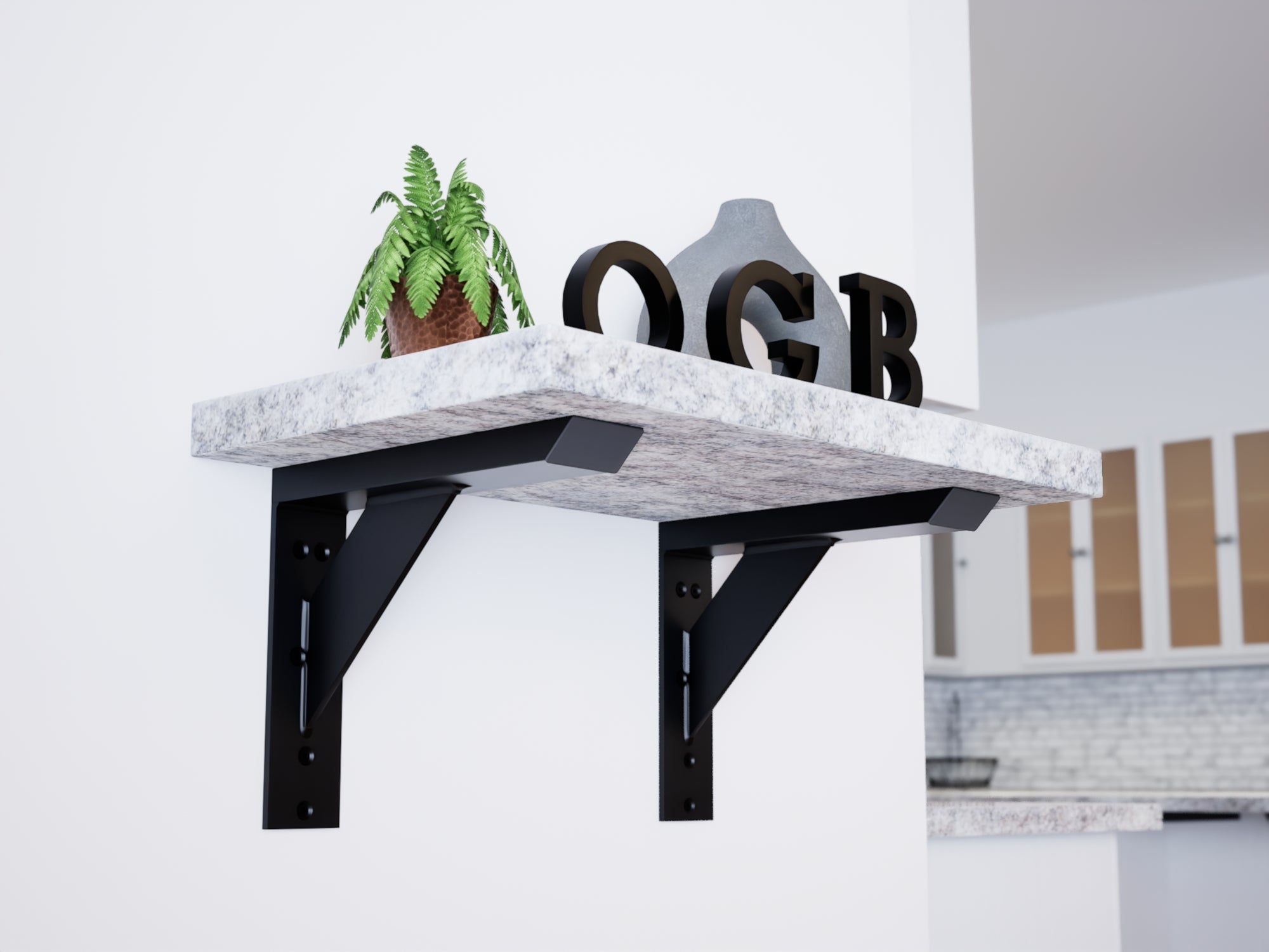 Industrial 1 inch Large Shelf Bracket®