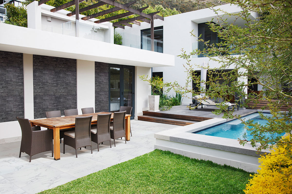 MSI Praia Carrara Matte Anti-Slip Porcelain Pavers 24"x24" - Arterra Collection