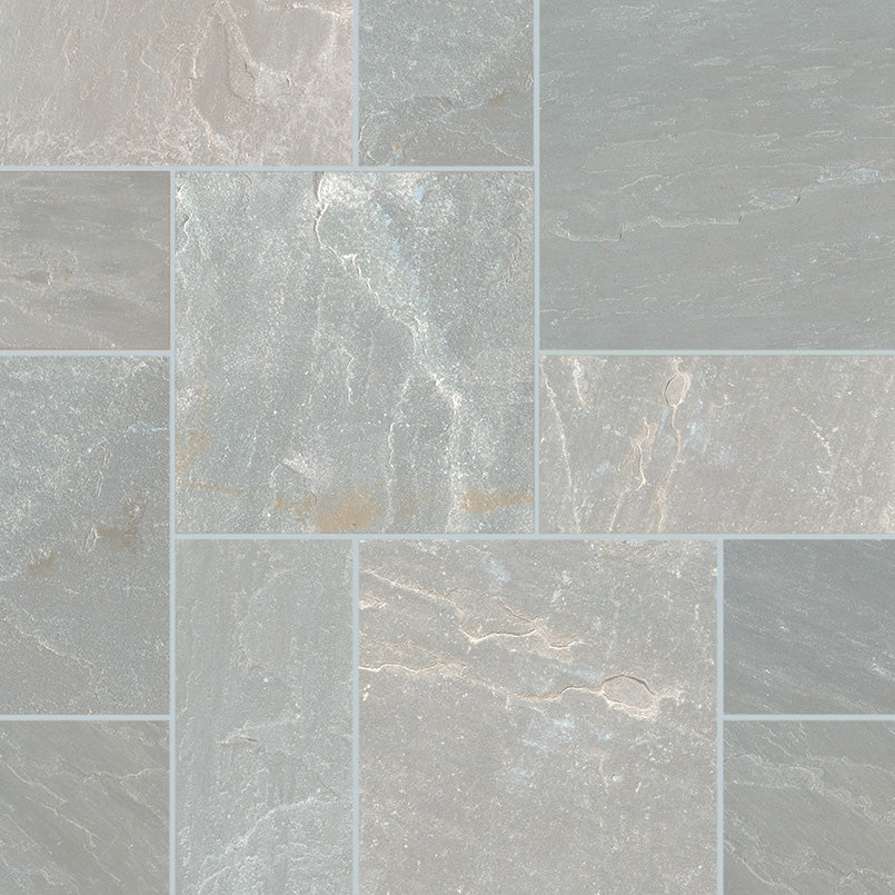 MSI Nova Gray Natural Sandstone Pattern Set Paver - 4 Kits