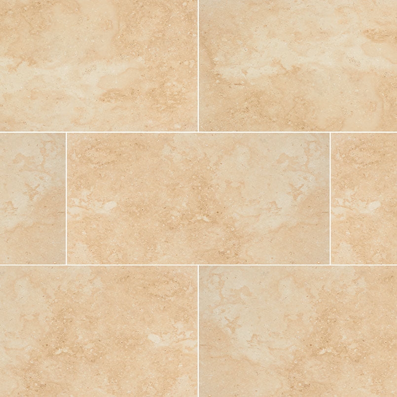 MSI Tuscany Ivory Tumbled Travertine Paver - 16"x24"