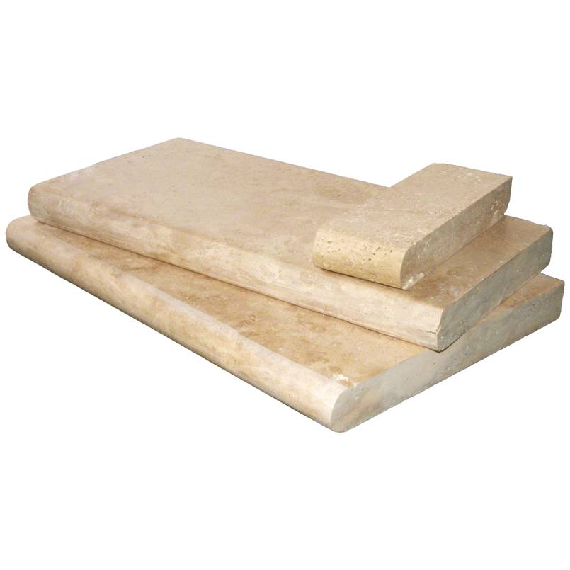 MSI Tuscany Beige Travertine Pool Coping 16"x24"x1.18"