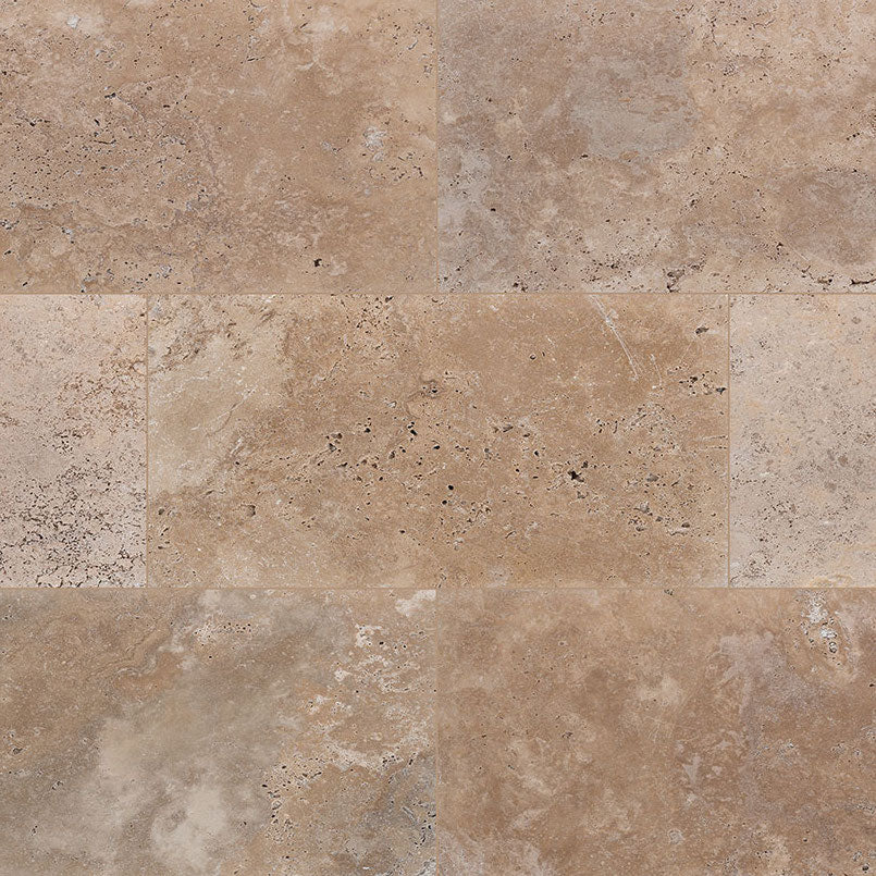MSI Tuscany Walnut Tumbled Travertine Paver - 16"x24"