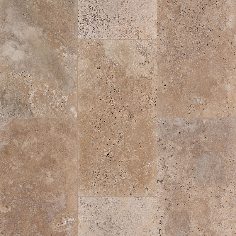 MSI Tuscany Walnut Tumbled Travertine Paver - 12"x24"